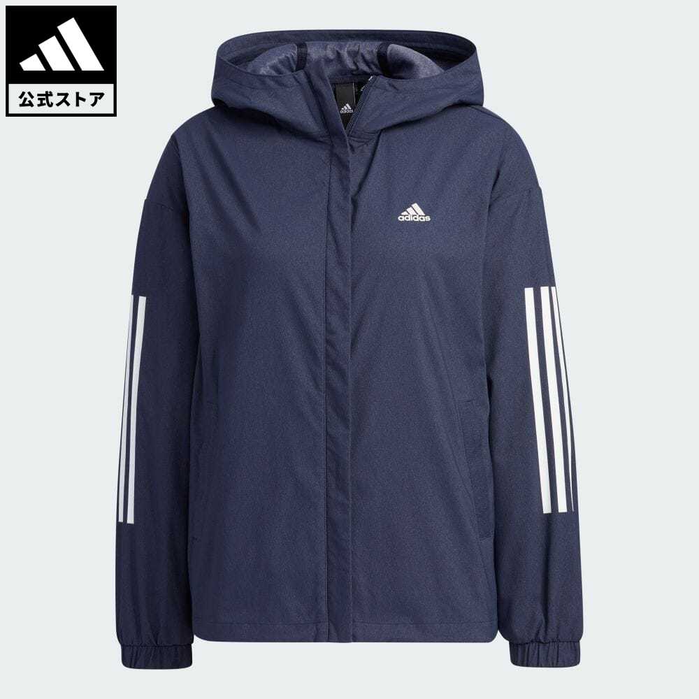 【公式】アディダス adidas 返品可 ルーズフィット デニムルッククロス ジャケット スポーツウェア レディース ウェア・服 トップス ジャケット パーカー(フーディー) ジャージ 青 ブルー IA5206 トレーナーのサムネイル