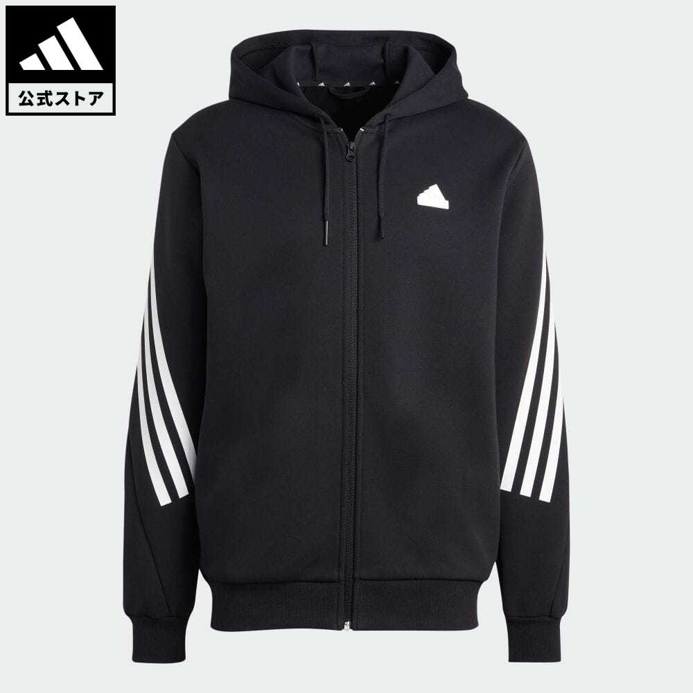 【30%OFF 3/4-3/11】 【公式】アディダス adidas 返品可 フューチャーアイコン スリーストライプス フルジップパーカー スポーツウェア メンズ ウェア・服 トップス パーカー(フーディー) ジャージ 黒 ブラック IC6712 トレーナー p0304のサムネイル
