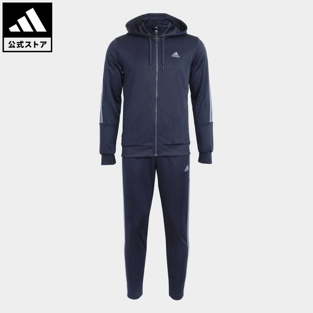 【公式】アディダス adidas 返品可 スリーストライプス トラックスーツ（ジャージ） スポーツウェア メ..