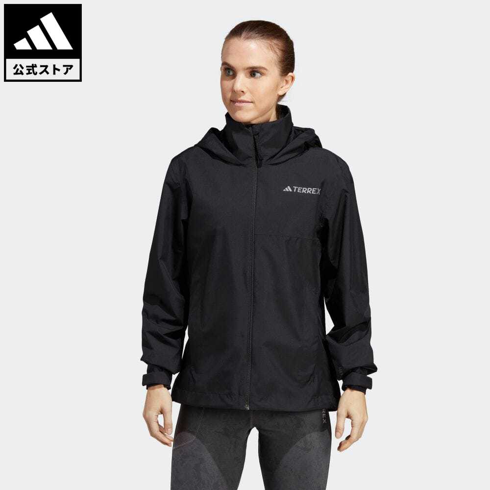 アディダス アウトドアジャケット レディース 【公式】アディダス adidas 返品可 アウトドア テレックス マルチ RAIN. RDY 2層構造レインジャケット アディダス テレックス レディース ウェア・服 アウター ジャケット 黒 ブラック HN5460 上着