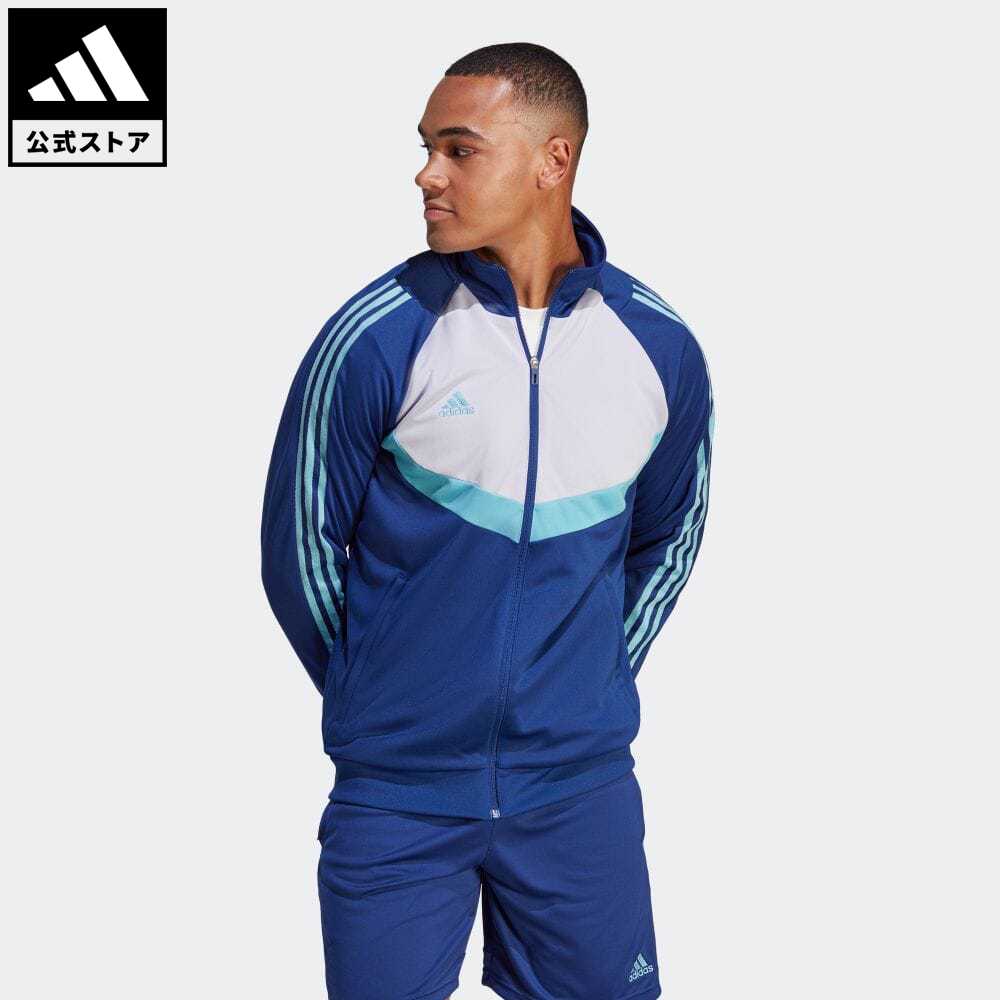 【20%OFFクーポン対象 11/16 10:00〜11/21 23:59】【公式】アディダス adidas 返品可 ティロ ジャケット スポーツウェア メンズ ウェア・服 アウター ジャケット ジャージ 青 ブルー HS7490