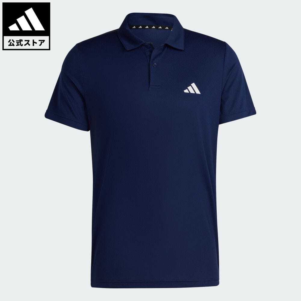 【公式】アディダス adidas 返品可 ジム トレーニング トレイン エッセンシャルズ トレーニング ポロシャツ メンズ ウェア 服 トップス ポロシャツ 青 ブルー IB8104