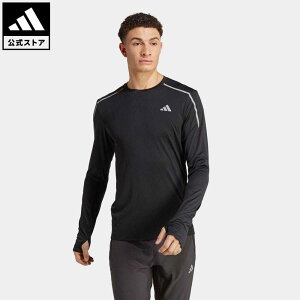 【公式】アディダス adidas 返品可 ランニング ファスト 長袖エンジニアドTシャツ メンズ ウェア・服 トップス Tシャツ 黒 ブラック IB8975 ランニングウェア ロンt