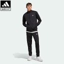 【公式】アディダス adidas 返品可 リニアロゴ トリコット トラックスーツ（ジャージ上下） スポーツウェア メンズ ウェア・服 セットアップ ジャージ 黒 ブラック IC6775 上下