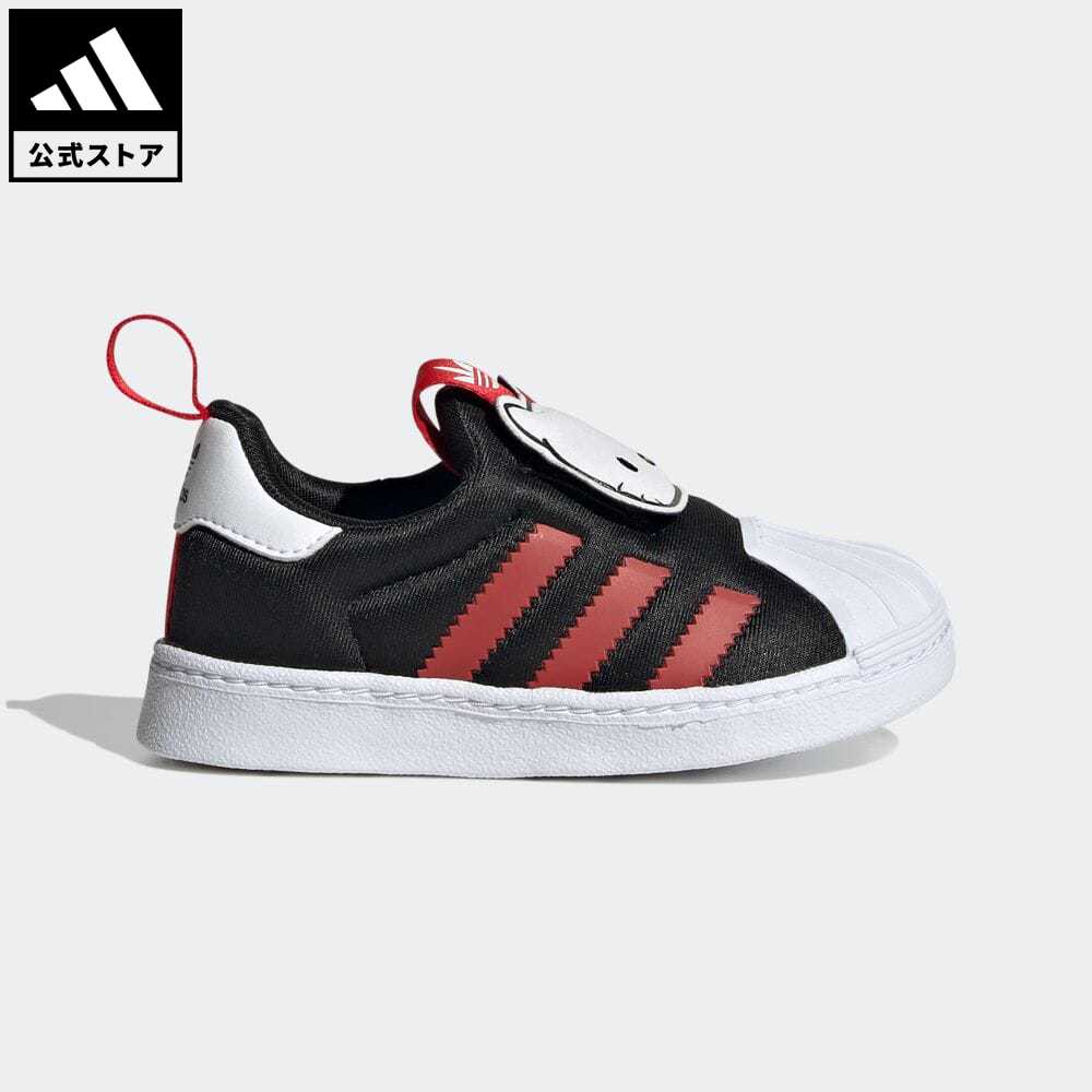 【1,000円OFFクーポン対象 06/04 20:00〜06/11 01:59】【公式】アディダス adidas 返品可 adidas Originals × Hello Kitty and Friends SST 360 オリジナルス キッズ／子供用 シューズ・靴 スニーカー 黒 ブラック HQ4091 ローカットのサムネイル