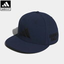 アディダス 【公式】アディダス adidas 返品可 ゴルフ フラットビル ロゴキャップ メンズ アクセサリー 帽子 キャップ 青 ブルー HS4405 Gnot