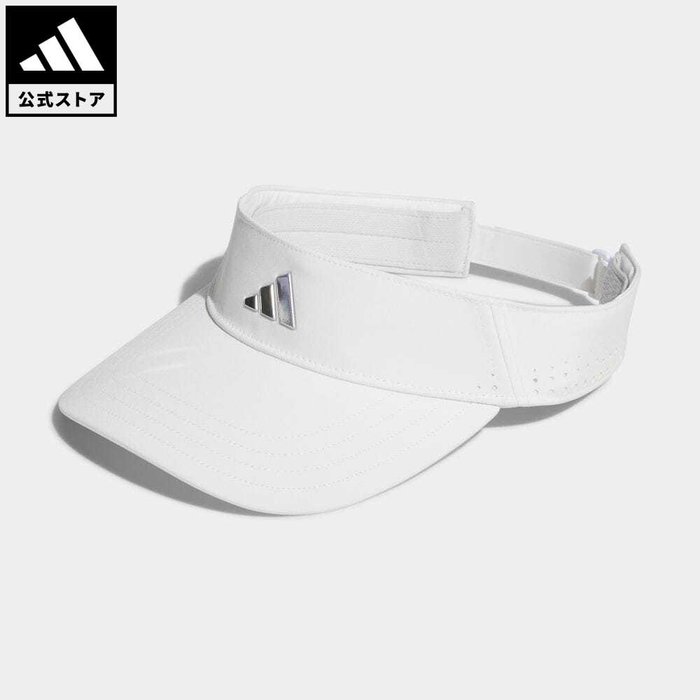 アディダス 【公式】アディダス adidas 返品可 ゴルフ メタルロゴ バイザー メンズ アクセサリー 帽子 サンバイザー 白 ホワイト HS4419 サンバイザー Gnot