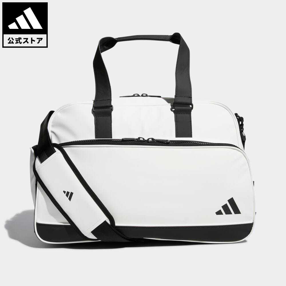 アディダス 【公式】アディダス adidas 返品可 ラッピング不可 ゴルフ シューズポケット付き 合成皮革 ボストンバッグ メンズ アクセサリー バッグ・カバン スポーツバッグ 白 ホワイト HS4450 ボストンバッグ Gnot