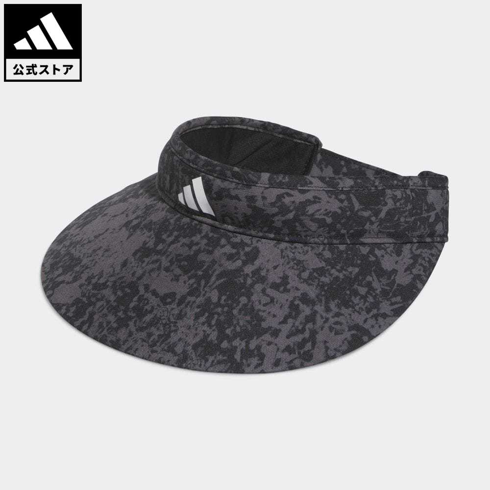 【公式】アディダス adidas 返品可 ゴルフ ワイドブリム グラフィックバイザー レディース アクセサリー 帽子 サンバイザー 黒 ブラック HS5468 サンバイザー Gnot