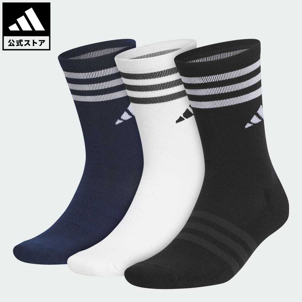 【公式】アディダス adidas 返品可 ゴルフ 3P クルー丈 クッションソックス メンズ アクセサリー ソックス 靴下 クルーソックス HS6060 Gnot