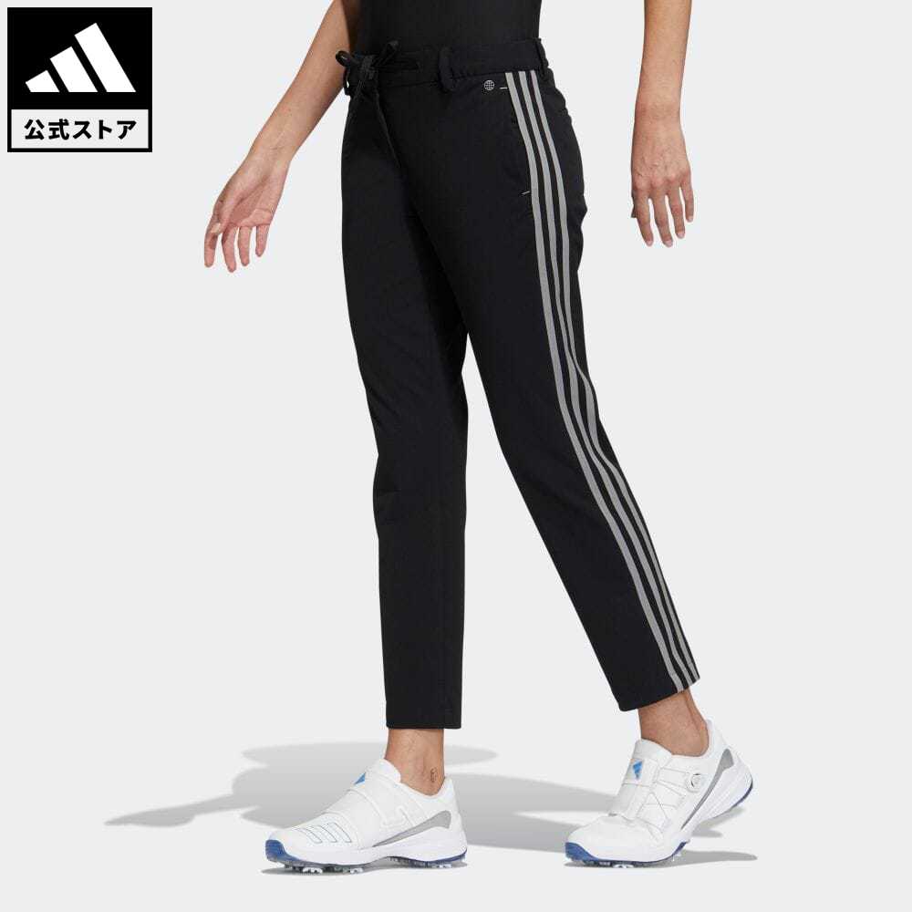 【公式】アディダス adidas 返品可 ゴルフ EX STRETCH ACTIVE スリーストライプスアンクルパンツ レディース ウェア・服 ボトムス パンツ 黒 ブラック HS7000 Gnot