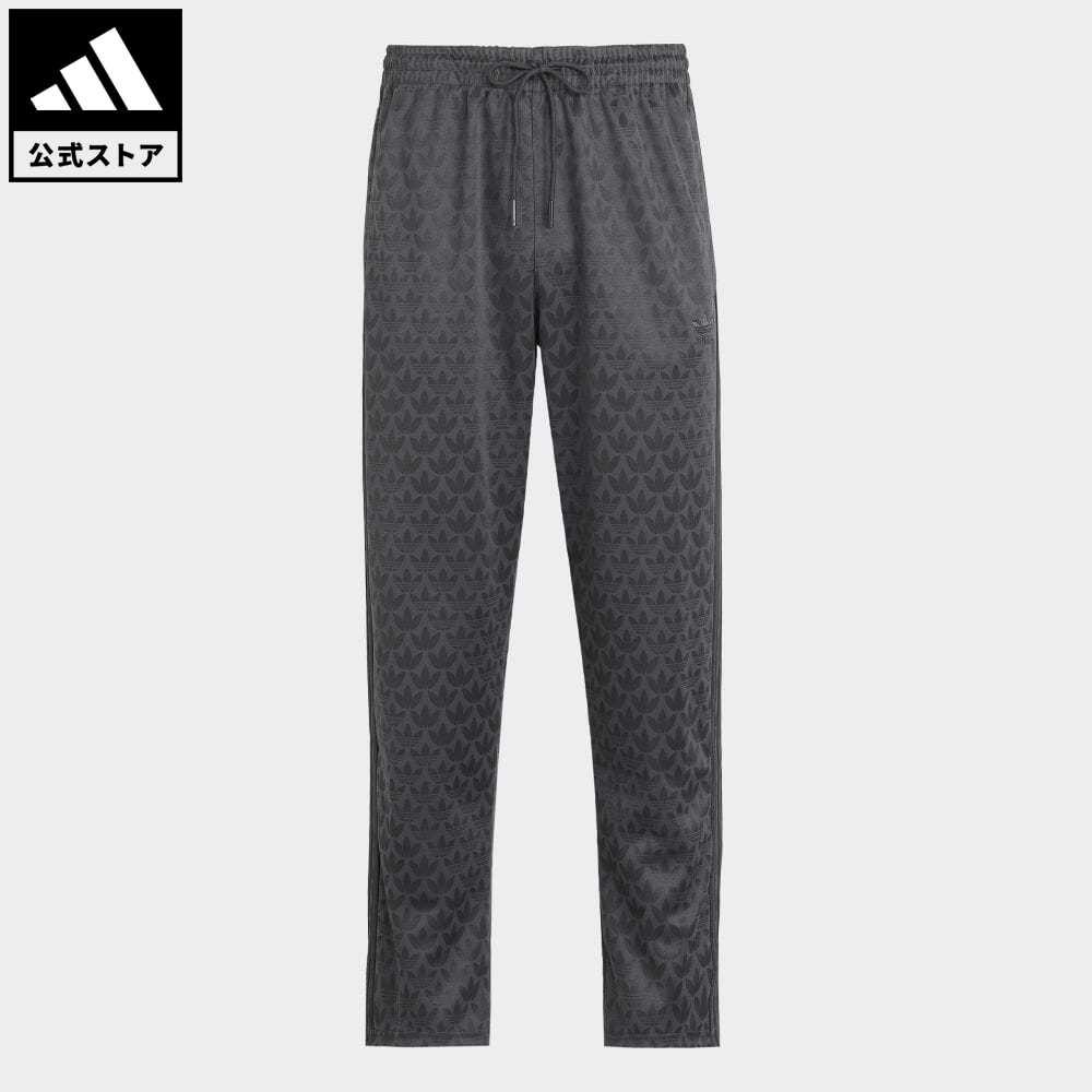 【公式】アディダス adidas 返品可 グラフィック モノグラム トラックパンツ（ジャージ） オリジナルス メンズ ウェア・服 ボトムス パンツ 黒 ブラック HZ4157