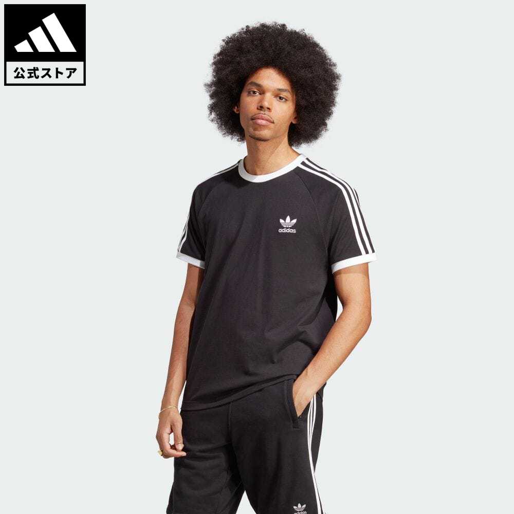 アディダス adidas 返品可 アディカラー クラシックス スリーストライプス Tシャツ オリジナルス メンズ ウェア・服 トップス Tシャツ 黒 ブラック IA4845 半袖 rabty p0517