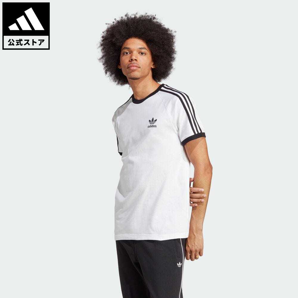 【公式】アディダス adidas 返品可 アディカラー クラシックス スリーストライプス Tシャツ オリジナルス メンズ ウェア 服 トップス Tシャツ 白 ホワイト IA4846 半袖 rabty 母の日