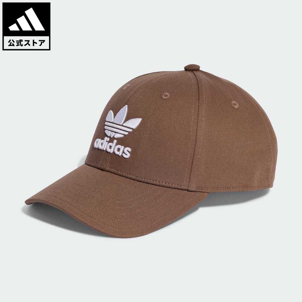 【公式】アディダス adidas 返品可 トレフォイル ベースボールキャップ オリジナルス メンズ レディース アクセサリー 帽子 キャップ ブラウン IB9970のサムネイル