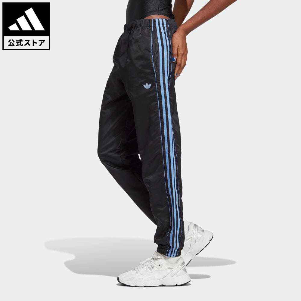 【40%OFF 3/4-3/11】 【公式】アディダス adidas 返品可 スリーストライプス ウーブンパンツ オリジナルス レディース ウェア・服 ボトムス ジャージ パンツ 黒 ブラック IC2204 下 p0304のサムネイル