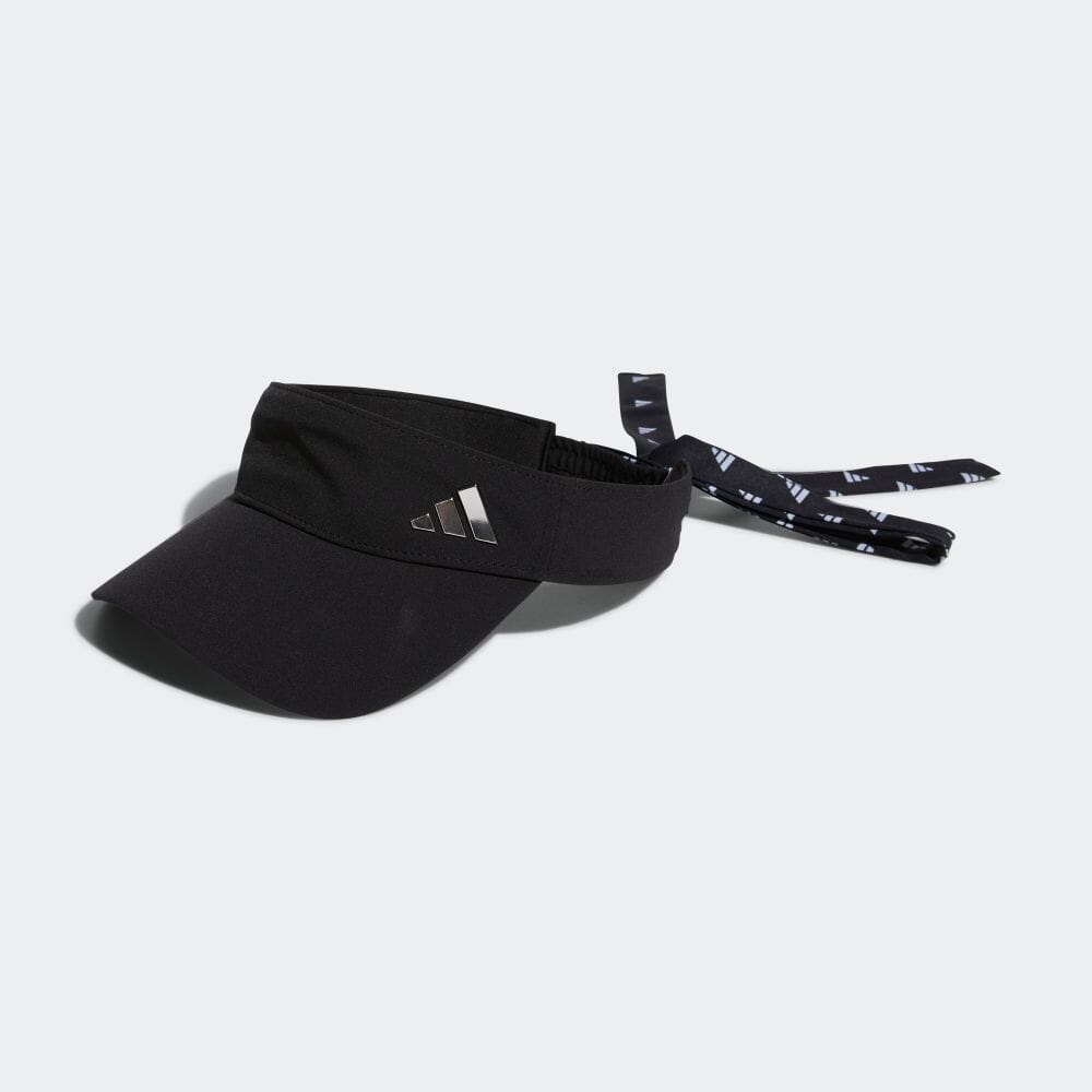 【公式】アディダス adidas 返品可 ゴルフ モノグラム リボンバイザー レディース アクセサリー 帽子 サンバイザー 黒 ブラック HT5757 サンバイザー Gnot
