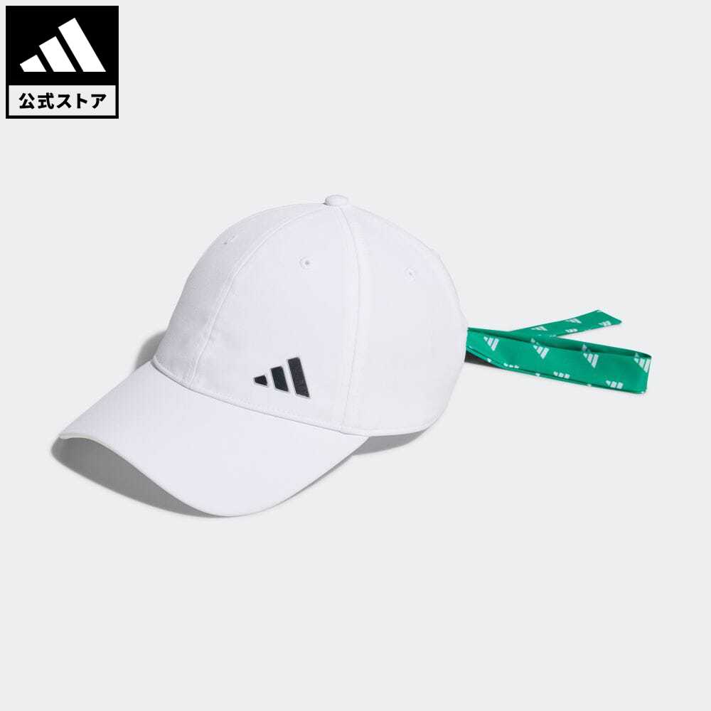 【公式】アディダス adidas 返品可 ゴルフ モノグラム リボンキャップ レディース アクセサリー 帽子 キャップ 白 ホワイト HT5758 Gnot