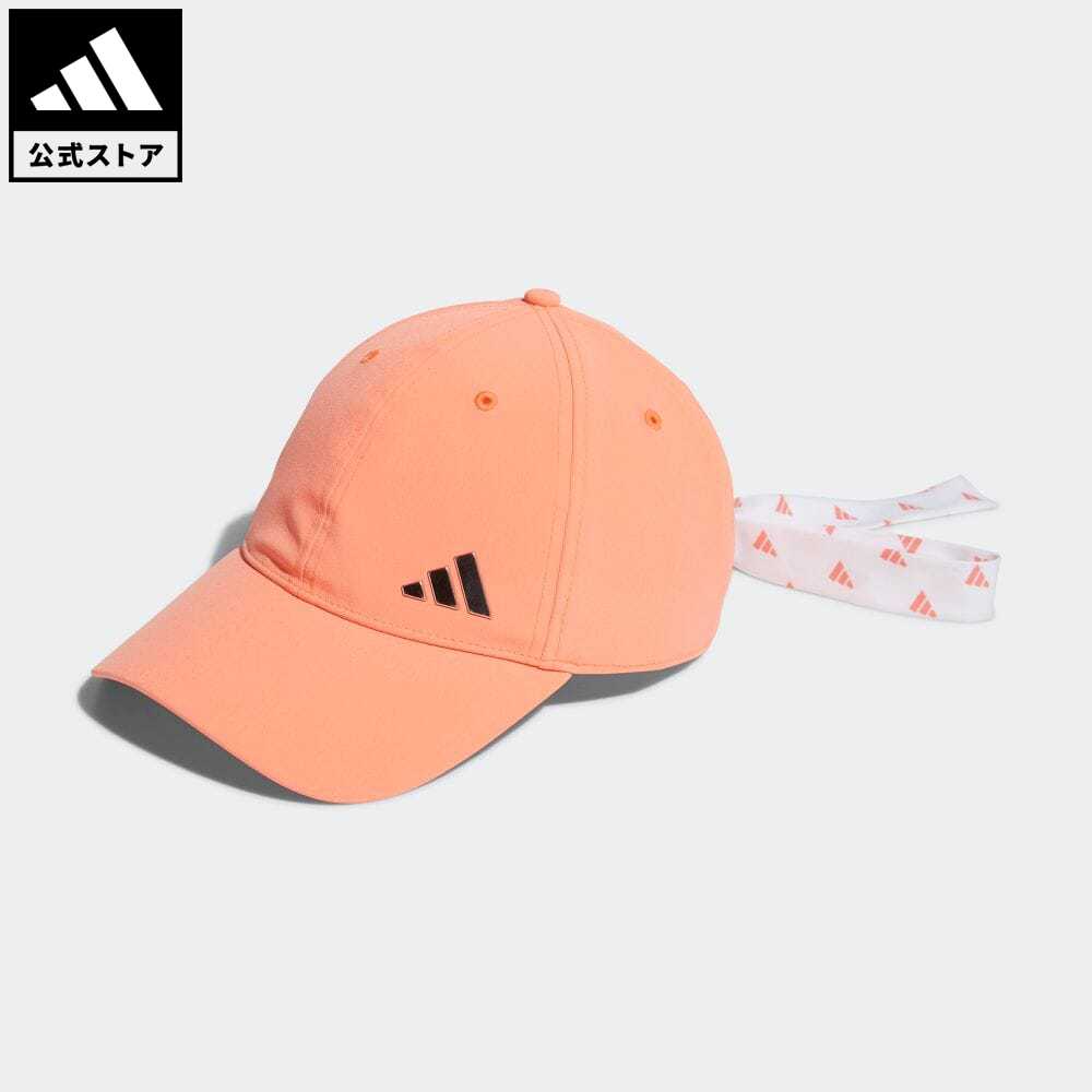 アディダス 【公式】アディダス adidas 返品可 ゴルフ モノグラム リボンキャップ レディース アクセサリー 帽子 キャップ オレンジ HT5759 Gnot