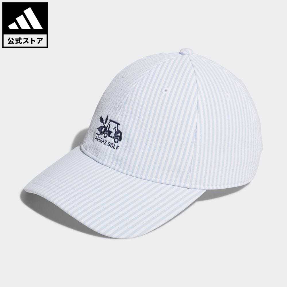 アディダス 【公式】アディダス adidas 返品可 ゴルフ シアサッカー ストライプキャップ レディース アクセサリー 帽子 キャップ 白 ホワイト HT5770 Gnot