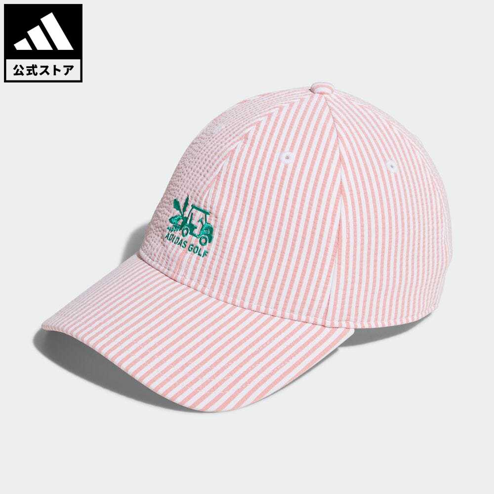 アディダス 【公式】アディダス adidas 返品可 ゴルフ シアサッカー ストライプキャップ レディース アクセサリー 帽子 キャップ 白 ホワイト HT5771 Gnot