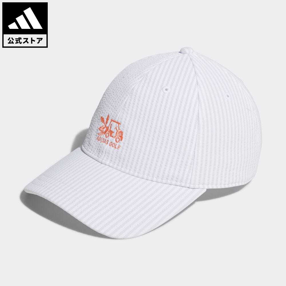 アディダス 【公式】アディダス adidas 返品可 ゴルフ シアサッカー ストライプキャップ レディース アクセサリー 帽子 キャップ 白 ホワイト HT5772 Gnot