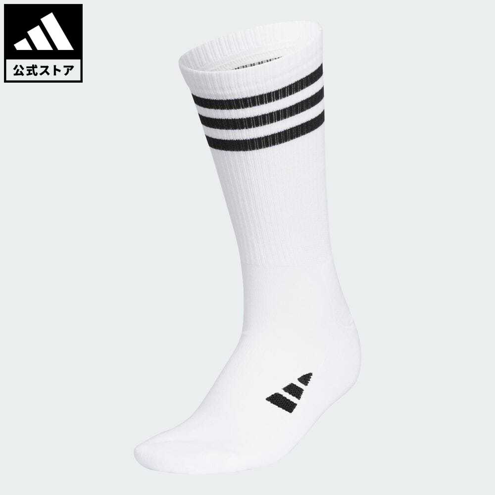 【公式】アディダス adidas 返品可 ゴルフ クルー丈 スリーストライプ クッションソックス レディース アクセサリー ソックス・靴下 クルーソックス 白 ホワイト HT5820 Gnotのサムネイル