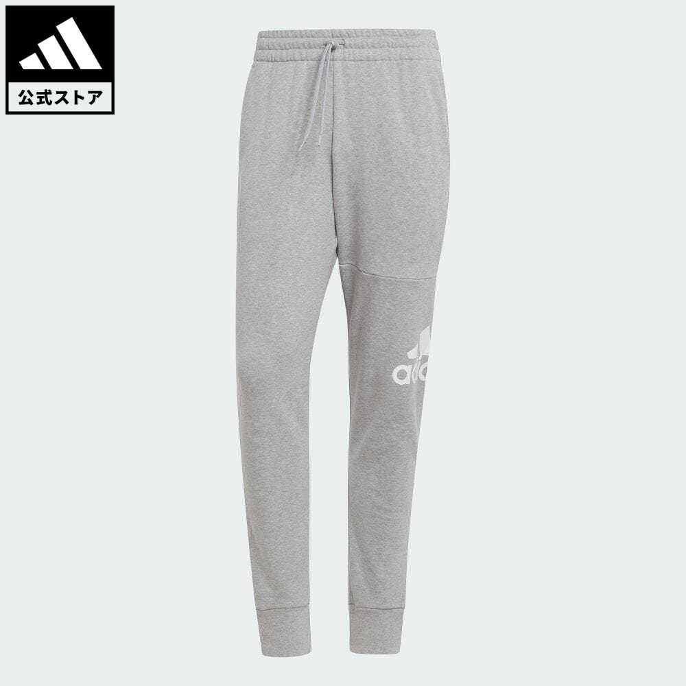 【公式】アディダス adidas 返品可 エッセンシャルズ フレンチテリー テーパード カフ ロゴパンツ スポーツウェア メンズ ウェア・服 ボトムス スウェット（トレーナー） パンツ グレー HA4345 スウェット p0517 父の日