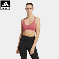 【公式】アディダス adidas 返品可 ジム・トレーニング W STUDIO L ライトサポート ブラ レディース ウェア・服 トップス スポーツブラ・スポブラ ピンク HR3039