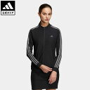 アディダス 【公式】アディダス adidas 返品可 ゴルフ スリーストライプス 長袖フルジップジャケット レディース ウェア・服 アウター ジャケット 黒 ブラック HS9006 Gnot