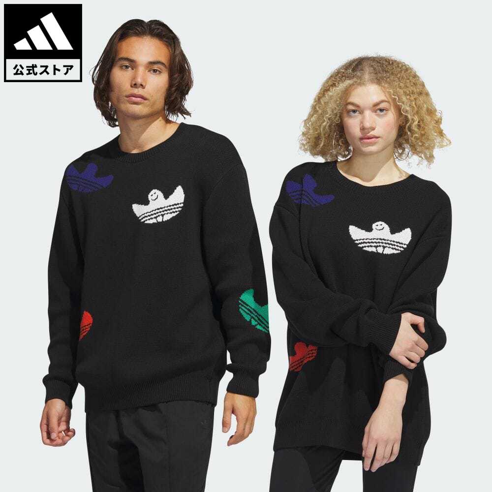 【20%OFFクーポン対象 5/9 10:00〜5/13 23:59】【公式】アディダス adidas 返品可 スケートボーディング シュムーフォイル ニットセーター（ジェンダーニュートラル） オリジナルス メンズ レディース ウェア・服 トップス 黒 ブラック IC1879