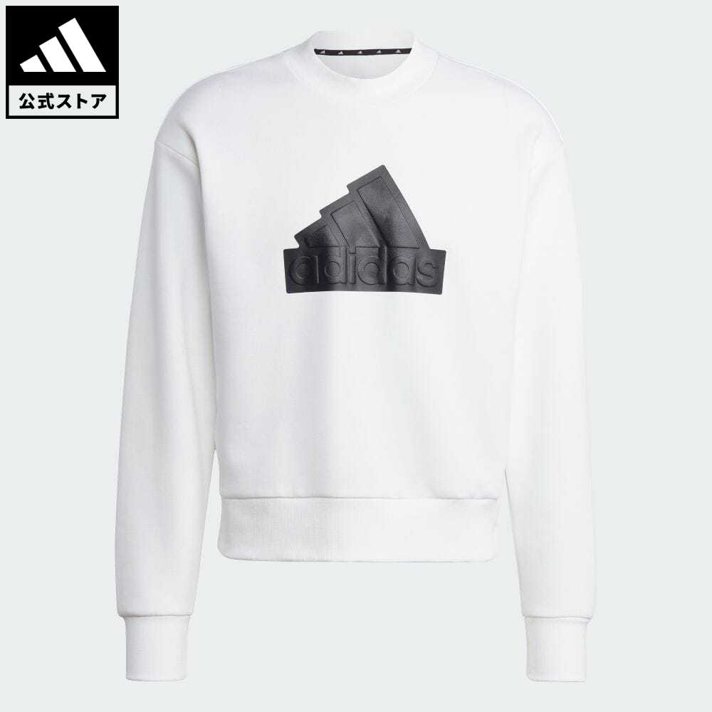 【公式】アディダス adidas 返品可 フューチャーアイコン バッジ オブ スポーツ クルーネックスウェットシャツ スポーツウェア メンズ ウェア・服 トップス スウェット（トレーナー） 白 ホワイト IC3741のサムネイル