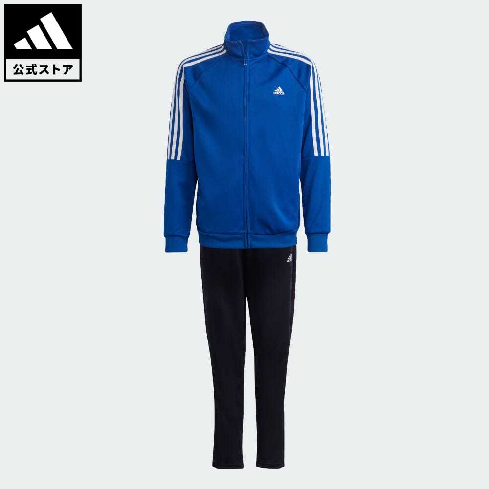 【公式】アディダス adidas 返品可 セレーノ トラックスーツ スポーツウェア キッズ／子供用 ウェア・服 セットアップ ジャージ 青 ブルー IC9991 上下のサムネイル
