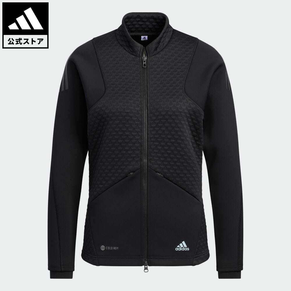 【50%OFF 9/19-9/25】【公式】アディダス adidas 返品可 ゴルフ COLD. RDY ファブリックミックス 長袖フルジップジャケット レディース ウェア・服 アウター ジャケット 黒 ブラック HG1699 Gnotのサムネイル