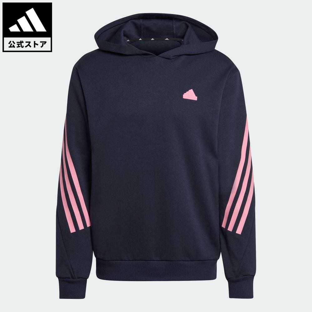 【36%OFF】 【公式】アディダス adidas 返品可 フューチャーアイコン スリーストライプス パーカー スポーツウェア メンズ ウェア・服 トップス パーカー(フーディー) スウェット（トレーナー） 青 ブルー HY3397 トレーナーのサムネイル