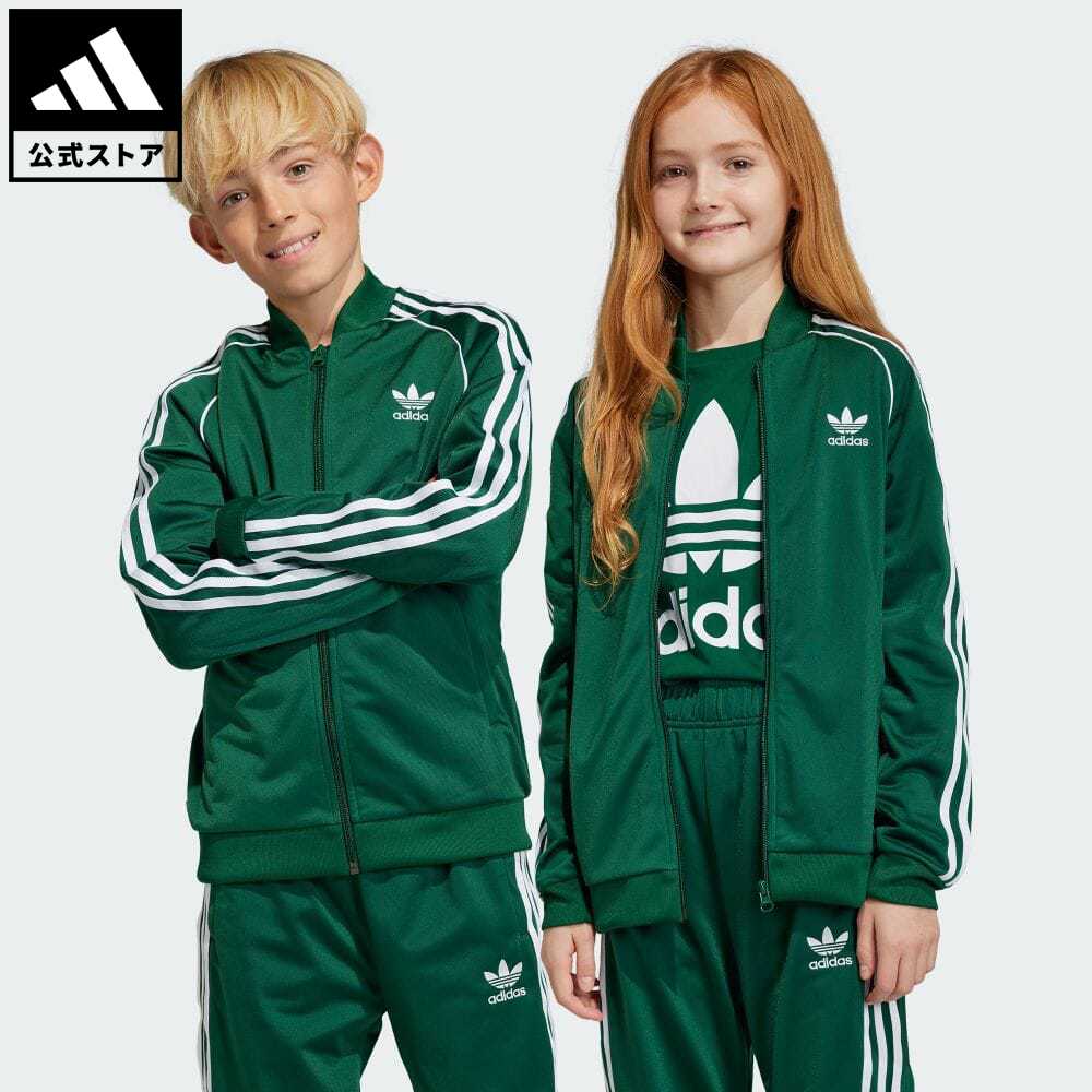 【公式】アディダス adidas 返品可 アディカラー SST トラックジャケット（ジャージ） オリジナルス キッズ／子供用 ウェア・服 トップス ジャージ 緑 グリーン IC3061 blveのサムネイル