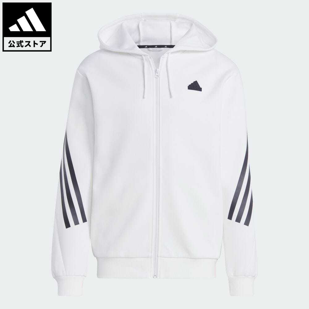 【30%OFF 3/4-3/11】 【公式】アディダス adidas 返品可 フューチャーアイコン スリーストライプス フルジップパーカー スポーツウェア メンズ ウェア・服 トップス パーカー(フーディー) ジャージ 白 ホワイト IC8258 トレーナー p0304のサムネイル
