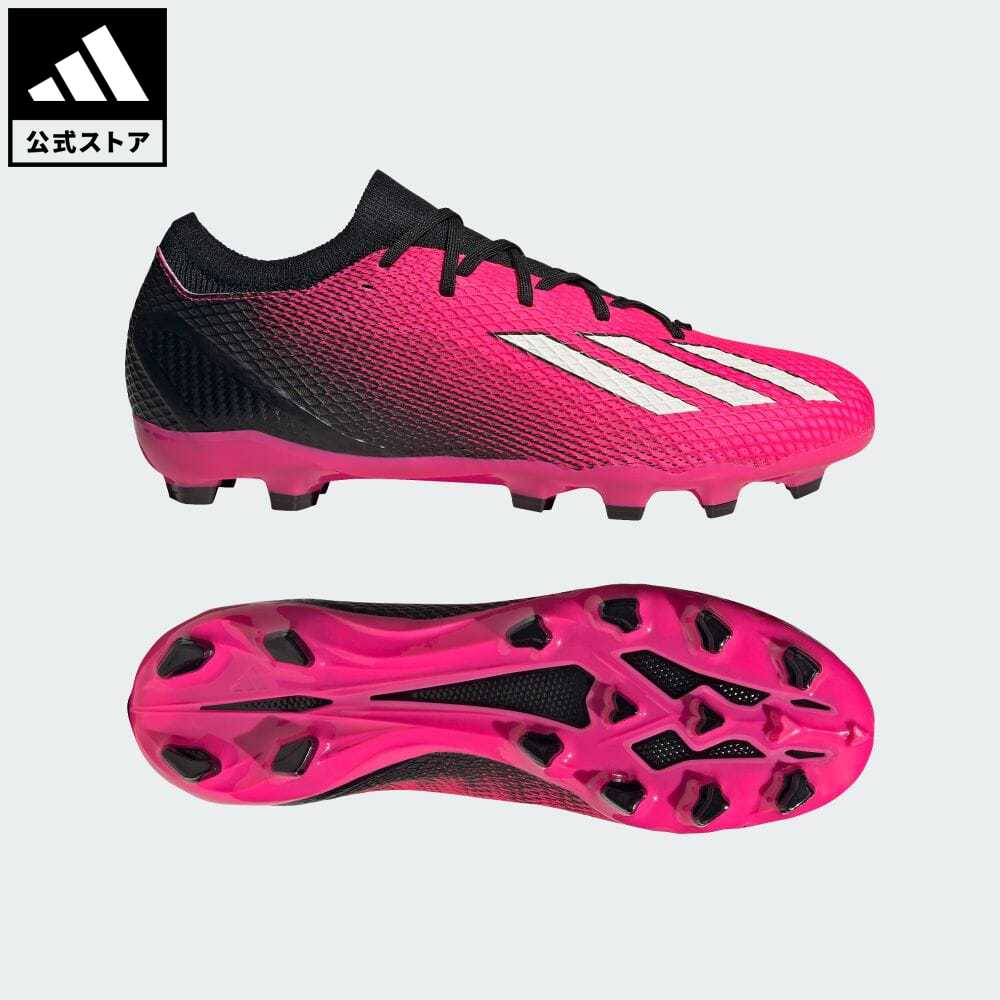 【1,000円OFFクーポン対象 07/14 10:00〜07/18 09:59】【公式】アディダス adidas 返品可 サッカー エックス スピードポータル.3 HG/AG / 土・人工芝用 / X Speedportal.3 HG/AG メンズ レディース シューズ・靴 スパイク ピンク GZ2477 サッカースパイク