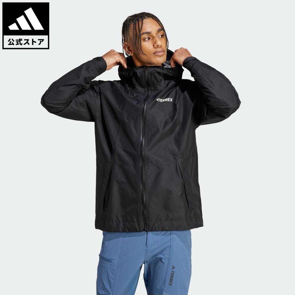 【公式】アディダス adidas 返品可 アウトドア テレックス XPERIOR GORE-TEX パックライト レインジャケット アディダス テレックス メンズ ウェア・服 アウター ジャケット 黒 ブラック HN2906 上着 p0517