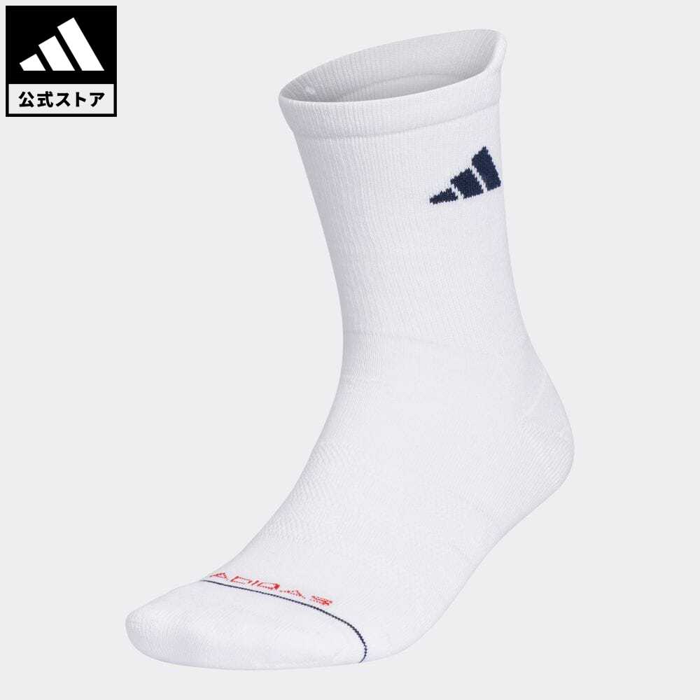 楽天adidas Online Shop 楽天市場店【公式】アディダス adidas 返品可 ゴルフ クルー丈 箱入り クッションソックス メンズ アクセサリー ソックス・靴下 クルーソックス 白 ホワイト HT5709 Gnot