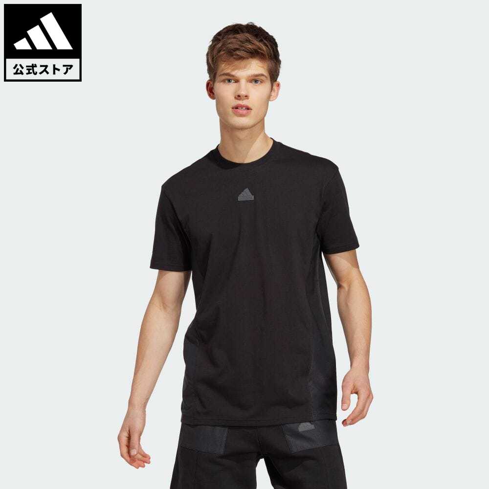 楽天adidas Online Shop 楽天市場店【公式】アディダス adidas 返品可 シティエスケープ 半袖Tシャツ スポーツウェア メンズ ウェア・服 トップス Tシャツ 黒 ブラック IC9723 半袖