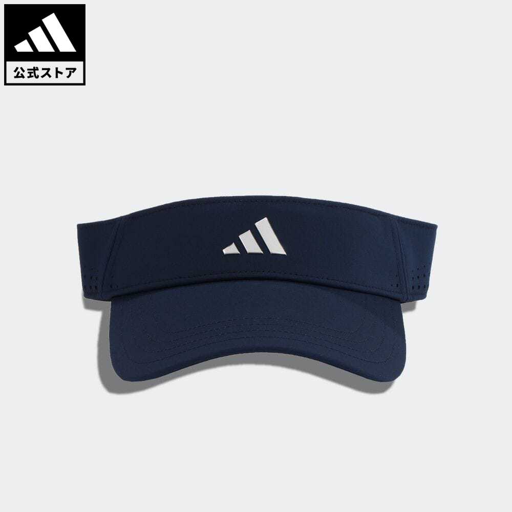 アディダス 【公式】アディダス adidas 返品可 ゴルフ メタルロゴ バイザー メンズ アクセサリー 帽子 サンバイザー 青 ブルー HS4420 サンバイザー Gnot