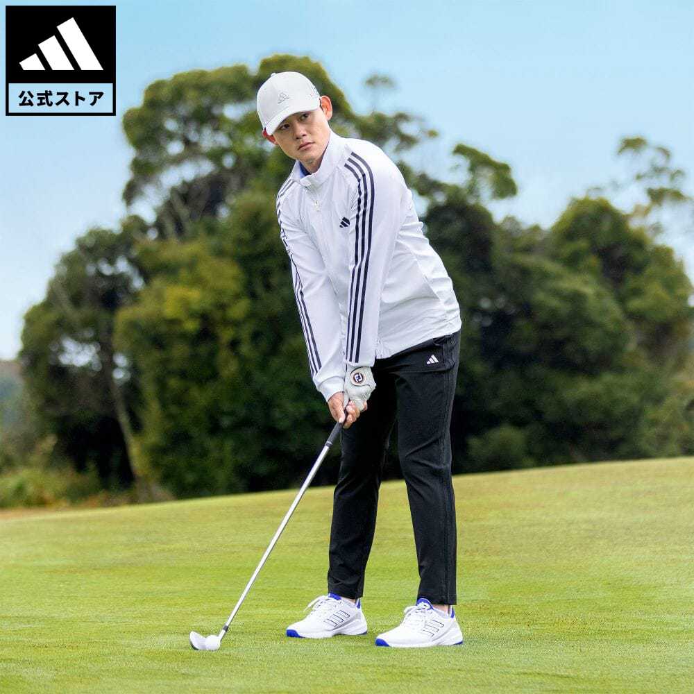 【44%OFF 9/19-9/25】【公式】アディダス adidas 返品可 ゴルフ ファブリックミックス 長袖フルジップジャケット メンズ ウェア・服 アウター ジャケット 白 ホワイト HT6855 Gnot p0919のサムネイル