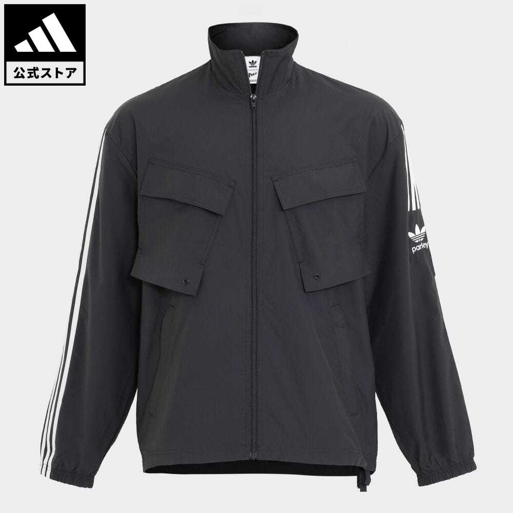 【公式】アディダス adidas 返品可 アディカラー パーレイ トラックジャケット オリジナルス メンズ ウェア・服 アウター ジャケット ジャージ 黒 ブラック HN7030 notp