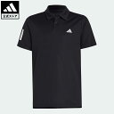 【公式】アディダス adidas 返品可 テニス クラブ テニス スリーストライプス ポロシャツ キッズ／子供用 ウェア 服 トップス ポロシャツ 黒 ブラック HR4284