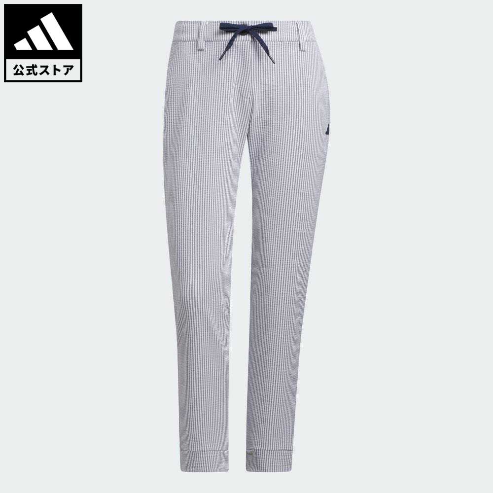 【公式】アディダス adidas 返品可 ゴルフ EX STRETCH シアサッカーアンクルパンツ レディース ウェア・服 ボトムス パンツ 白 ホワイト HS6983 Gnot