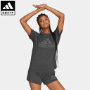 【公式】アディダス adidas 返品可 アディダス フューチャーアイコン ウィナーズ 3.0 スポーツウェア レディース ウェア・服 トップス Tシャツ 黒 ブラック HT4692 半袖