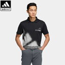 【公式】アディダス adidas 返品可 ゴルフ ビッグ アディダスロゴ 半袖スキッパーポロシャツ メンズ ウェア 服 トップス ポロシャツ 黒 ブラック HZ1415 Gnot