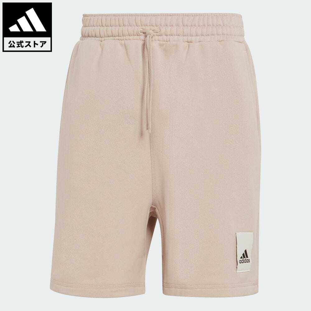【50%OFFクーポン対象 11/16 10:00〜11/21 23:59】【公式】アディダス adidas 返品可 ラウンジ フリースショーツ スポーツウェア メンズ ウェア・服 ボトムス スウェット（トレーナー） ハーフパンツ ブラウン IA9361のサムネイル