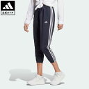 アディダス 【公式】アディダス adidas 返品可 エッセンシャルズ スリーストライプス ウーブン 7/8丈パンツ スポーツウェア レディース ウェア・服 ボトムス パンツ 青 ブルー IC0558